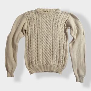 Gaiam 100% Organic Cotton Crewneck Sweater Size‎ Large Classic, Neutral,Cabin